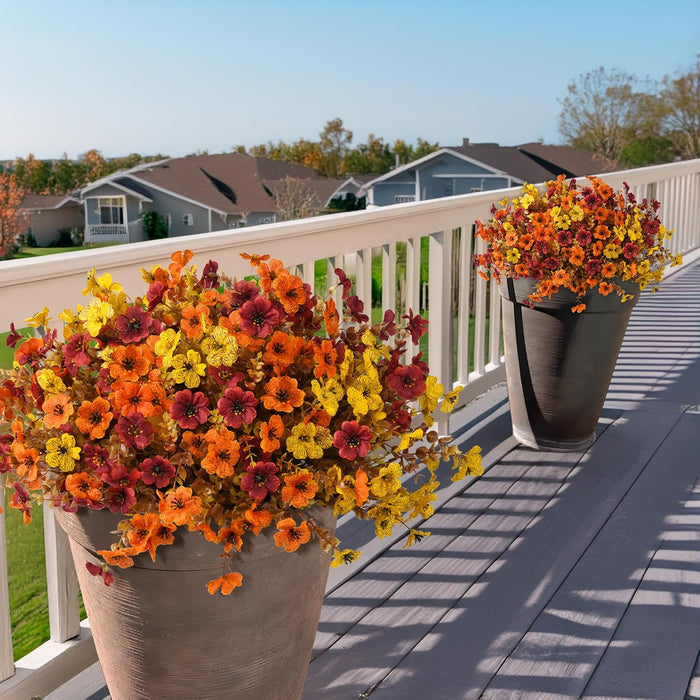 Artificial Fake Fall Plants Flowers for Outdoor Outside Decoration