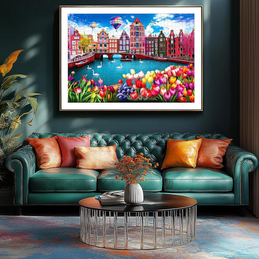 500 Pieces Puzzles for Adults City Landscape - Amsterdam Netherland
