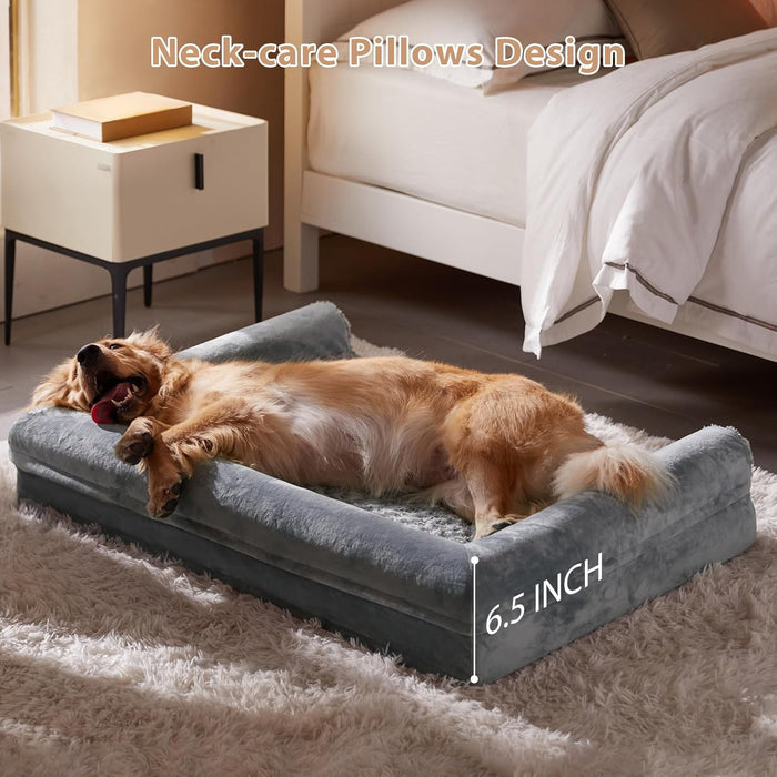 Orthopedic Washable Large Dog Bed for Senior Dog Comfy Sleep