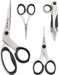 Premium Sewing Scissors Bundle, 8" Heavy Duty Fabric, 5" Embroidery, 4" Small Detail Scissors, 5" Thread Snips, Tailorin