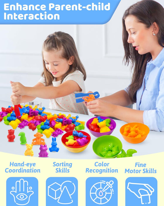 Counting Animals Montessori Toys for 3 4 5 Years Old, Learning Toys Gifts