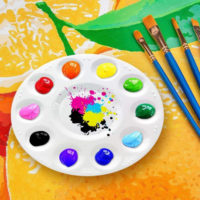 12pcs Paint Tray Palettes,Plastic Paint Pallets for Kids to Paints