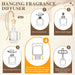 6Pack Car Air Freshener, Hanging Essential Oil Air Freshener Diffuser