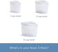 Premium Reusable Silicone Food Storage Bags, 3-Pack, Clear