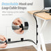 Cable Management Under Desk Detachable Cable Straps, Black, 20 Pack