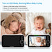 No WiFi Baby Monitor Camera and Audio HB6550, 5" Video Screen