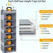 6-Shelf Hanging Closet Organizer and Storage with Side Pockets, Collapsible Closet Hanging Shelves for Storage, Grey