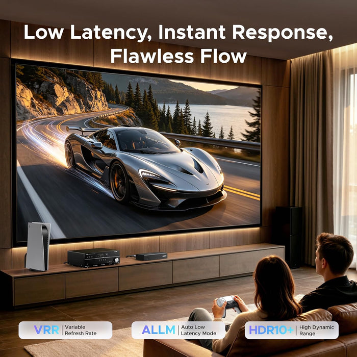 8K@60Hz HDMI 2.1 Switch 3 in 1 Out, with Remote, VRR, 4K@240Hz