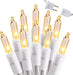 Incandescent Christmas Tree Lights, 300 Count, 69.6 ft, Clear White