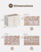 Earring Organizer, Jewelry Box with Clear Lid -Beige, 5 Layer
