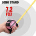 25FT Pink Tape Measure, 1/8 Fractions Easy Read Measuring Tape