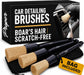 Car Detailing Brush Set for Interior or Exterior | 3-Pack | Ultra Soft Boars Hair Bristles