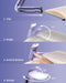 Book Reading Light, Rechargeable Clip on Booklight, Eye Caring 3 Color Temperatures & 5 Brightness Levels, Night Use for