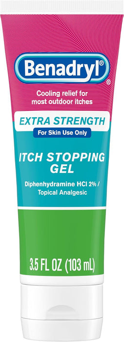 Itch Relief Gel Extra Strength, 2% Diphenhydramine HCl, 3.5 fl. Oz