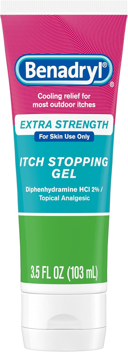 Itch Relief Gel Extra Strength, 2% Diphenhydramine HCl, 3.5 fl. Oz