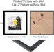 12x12 Picture Frame Set of 9, Display Pictures 8x8 with Mat or 12x12 without Mat, Multi Collage Gallery Square Photo Fra