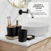 Black Bathroom Set, Shower Curtain Set, Bathroom Accessory Set