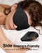 Sleep Mask for Side Sleeper, Eye Mask for Sleeping Women Men, Black