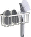 NeverRust Deluxe Kitchen & Bathroom Sink Sponge Holder Organizer with Adhesive Mount - Additional Suction Cup Included – Sponge & Brush NOT Included – 7.4 x 3.3 x 2.75 Inch