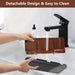 Wood Toothbrush Holders for Bathroom Organizer with Drain Holes