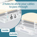 Under Desk Cable Management Tray, No Drill Mesh Cable Tray Cord Organizer