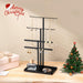 Black Jewelry Organizer: 14.5" Sturdy Stand for 80 Pcs Jewelry
