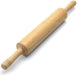 Classic Wood Rolling Pin, 18-Inch Hardwood Dough Roller for Baking Pizza, Pies, Pastry and Cookies, Ergonomic Handles, K