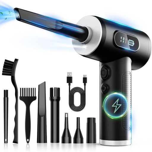 Compressed Air Duster, Rechargeable Cordless Electric Air Blower
