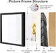 12x12 Picture Frame Set of 9, Display Pictures 8x8 with Mat or 12x12 without Mat, Multi Collage Gallery Square Photo Fra