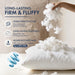 18x18 Throw Pillows Inserts 2 Pack, Decorative Pillows for Couch Bed