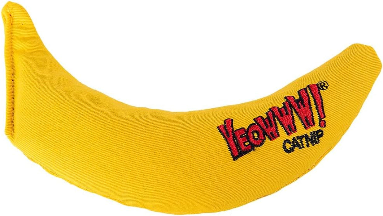 Catnip Chi-CAT-a Banana Toy for Cats - 7 Inches - Durable Cotton Twill - Made in the USA - Stuffed with Organically Grow