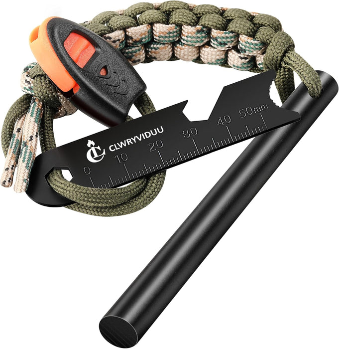 Survival Fire Starter, 4 Inch Ferro Rod, Flint Fire Starters