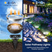 10 Pack Solar Ground Lights Outdoor, Backyard Decor Cool White