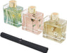 Reed Diffuser Set of 3-3 Pack/ 3.04 Fl.oz Diffuser with 24 Sticks Cashmere Vanilla/Sandalwood Rose/Clean Linen Reed Diffuser for Home Bathroom Office Decor