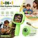 Kids Microscope with Borescope Camera,Dual-View STEM Explorer Kit