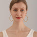4mm Thick Gold Chunky Earrings Steling Silver Post Hoops Earrings For Women Hollow Tube Hoops Earrings Thick Gold Hoop Earrings Hypoallergenic Lightweight Gold Hoop Large Earrings 20/30/40/50/60MM