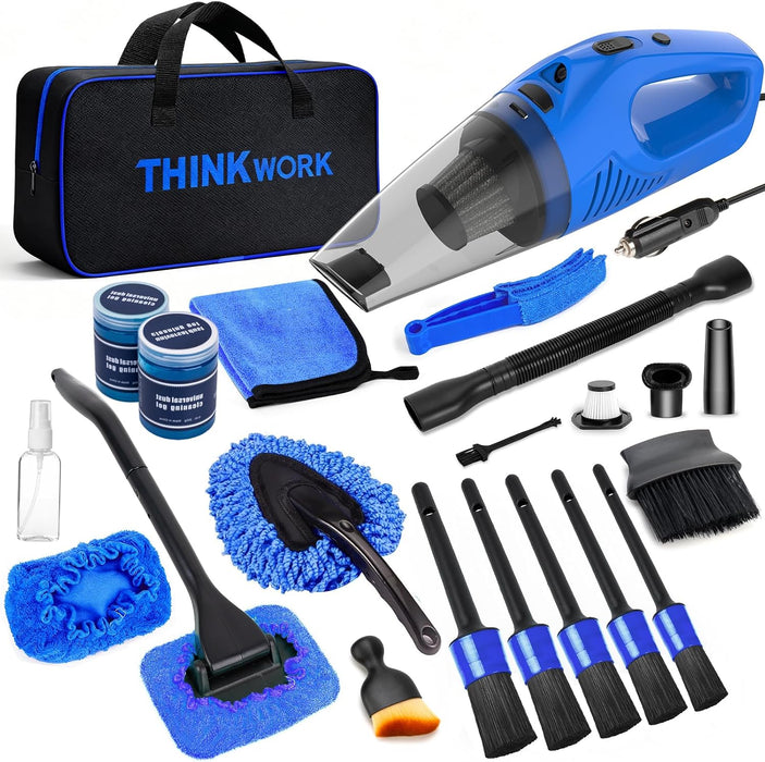 Car Cleaning Kit with Vacuum,Deep Cleaning for Interior Detailing