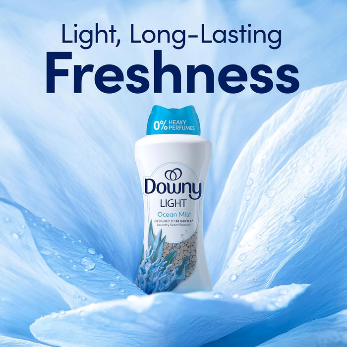 Light Laundry Scent Booster Beads, Ocean Mist Scent, 24 OZ, In-Wash Fabric Beads Designed To Be Gentle With A Light Boos