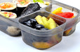 7 Pack Bento Lunch Box, Meal Prep Containers, Reusable 3 Compartment Plastic Divided Food Storage Container Boxes
