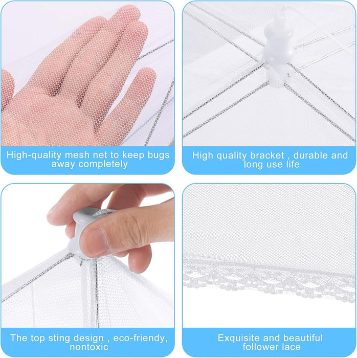 10 PACK Mesh Food Covers for Outside for Picnic, Camping Supplies