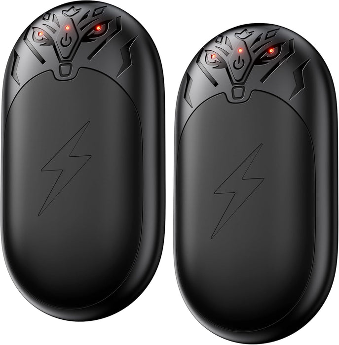 Rechargeable Hand Warmers 2 Pack, 2-in-1 Magnetic Electric Hand Warmers, 24H Long Lasting Heat, Portable Pocket Warmers 