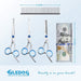 Professional 5 in 1 Dog Grooming Scissors Set with Safety Round Tips, Sharp and Heavy-duty Pet Grooming Shears for Cats