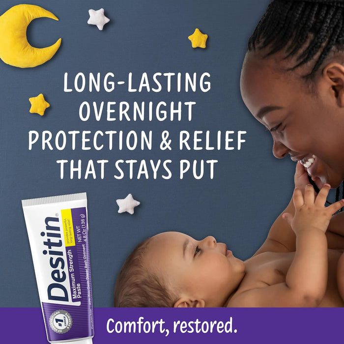 Maximum Strength Diaper Rash Paste, 40% Zinc Oxide, 4.8 oz