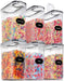 Large Dry Food Storage Containers with Lids, 6PCS Airtight Cereal Containers Storage Set, Leak-proof Canister Set for Ki