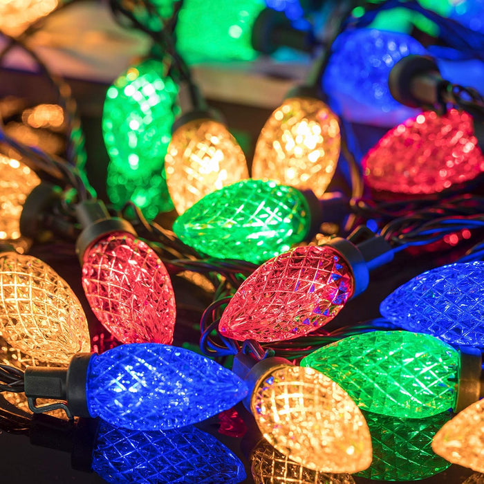 100LED 81FT C9 Christmas String Lights Plug in Fairy Twinkle Multicolor