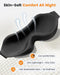 3 Pack Sleep Masks for Side Sleepers, True Blackout 3D Eye Mask for Sleeping, Zero Eye Pressure, Lash-Friendly, Adjustab