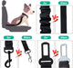 Dog Seat Belt, Durability Retractable Dog Car Harness Adjustable Dog Seat Belt for Vehicle Nylon Pet Safety Seat Belts Heavy Duty & Elastic (1 Pack Black)
