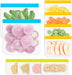 10 Pack Reusable Gallon Freezer Bags, Multicolor