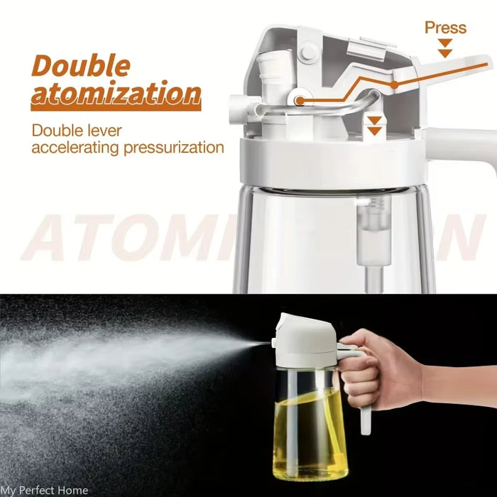 200 mL Kitchen Oil Sprayer Bottle — Black
