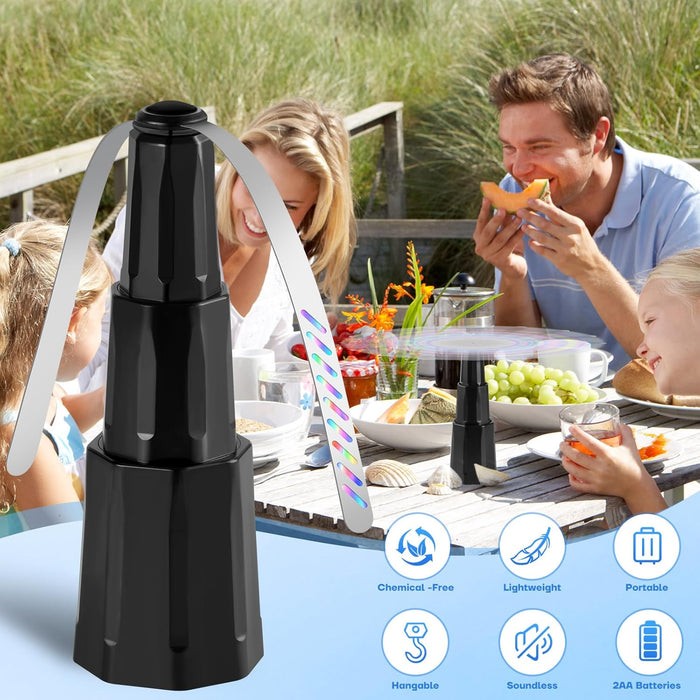 Fly Fans for Tables, Bug Fans with Holographic Blades 4 Pack